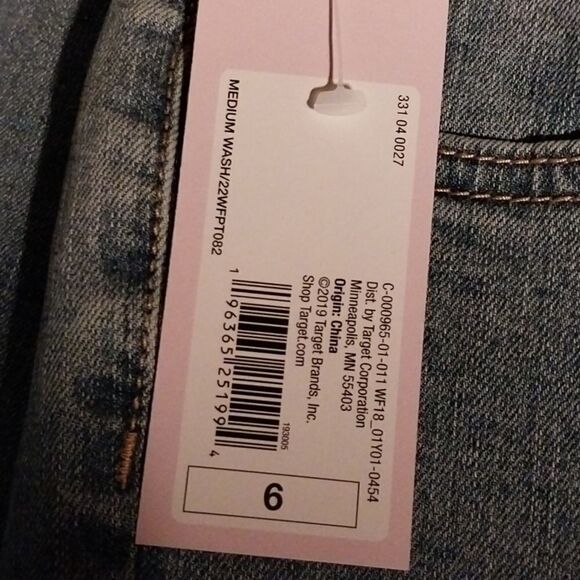 NWT Wild Fable Women's Super-High Rise Distressed Skinny Jeans Size 6 - Picture 8 of 13